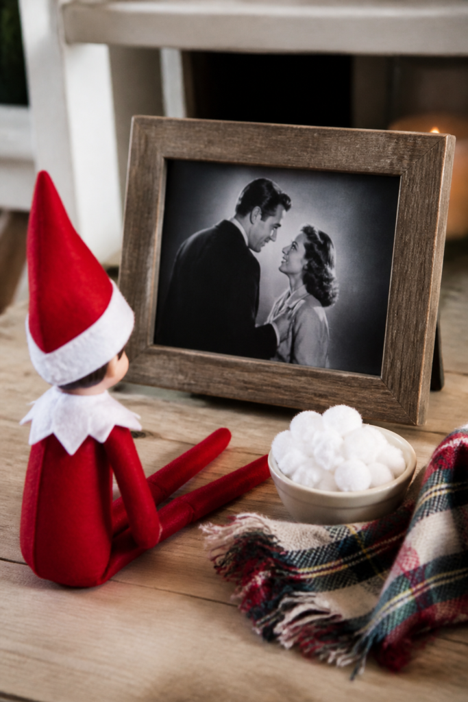 Elf Sets Up a Movie Night
