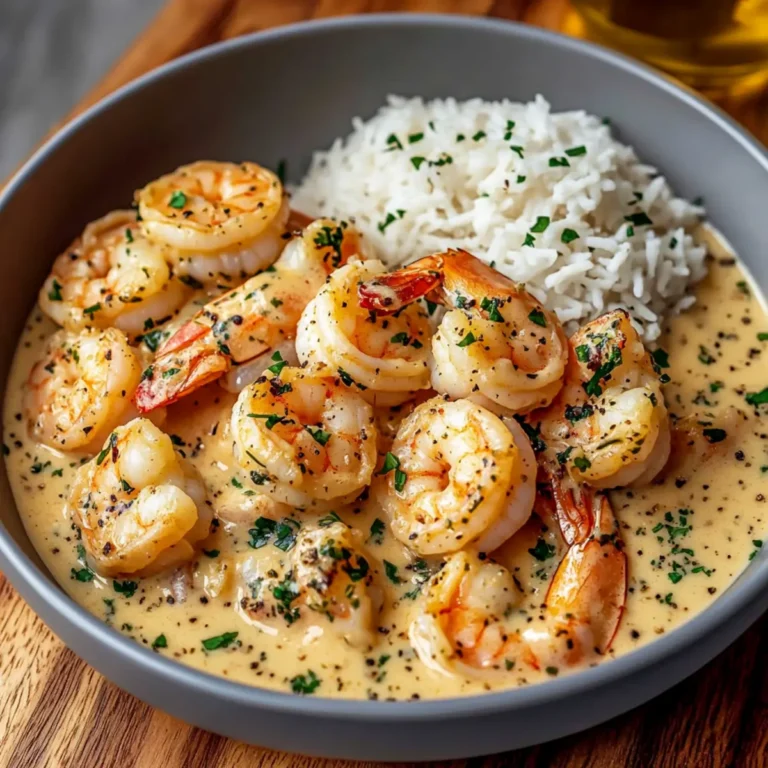 Garlic Butter Shrimp with Rice and Vegetables