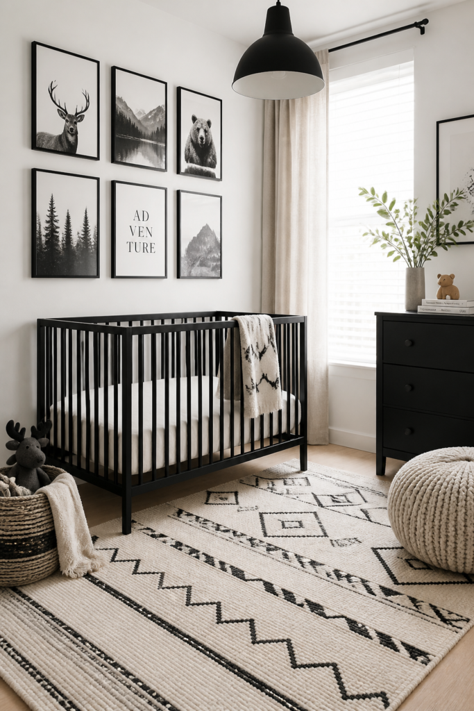 Go Bold with the Sniglar Crib in Black