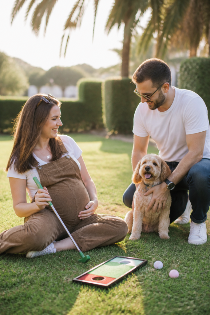 Golf-Themed Pregnancy Announcement Captions