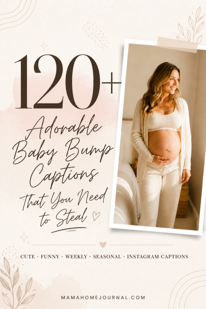 baby bump captions