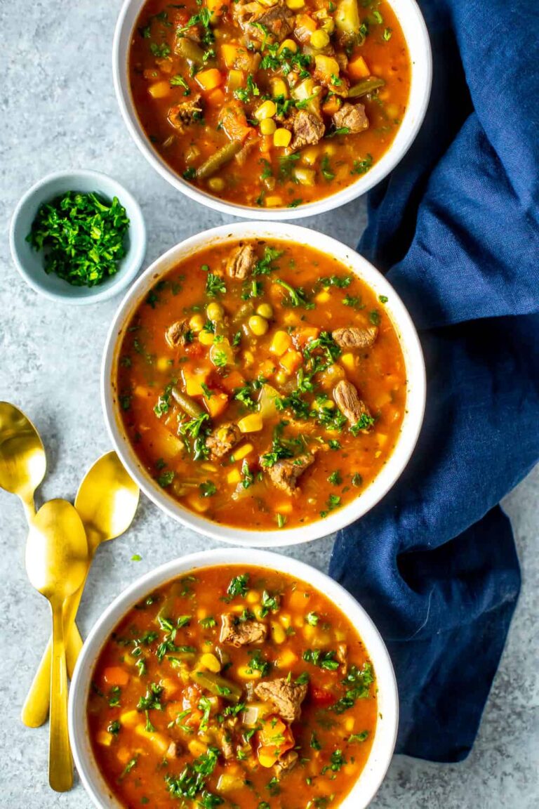 Instant Pot Vegetable Beef Soup