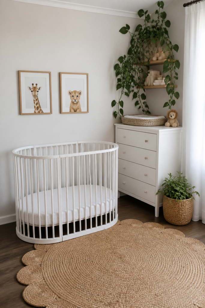Neutral and Timeless Safari Nursery