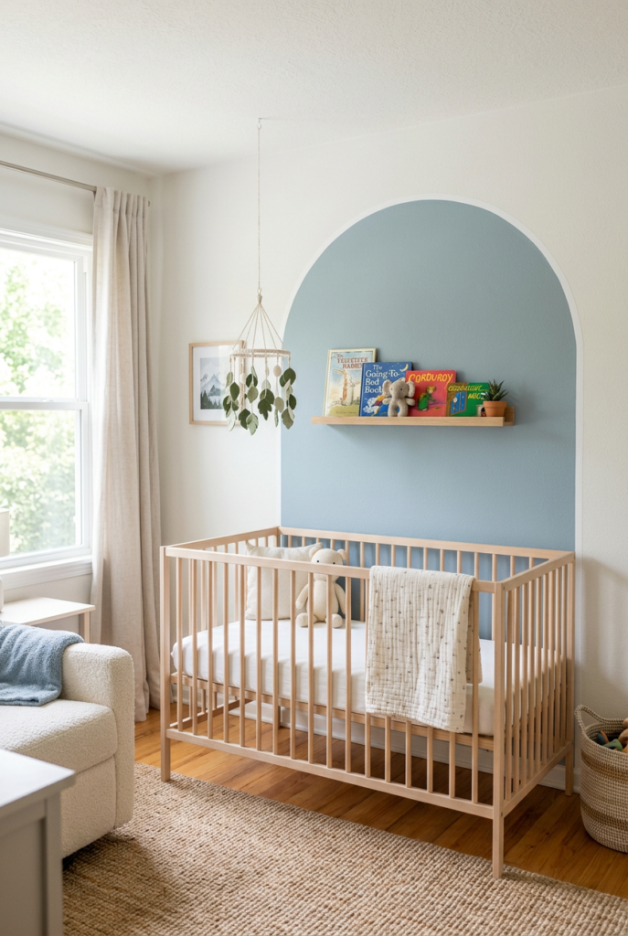Painted Arch with Peel and Stick Decals