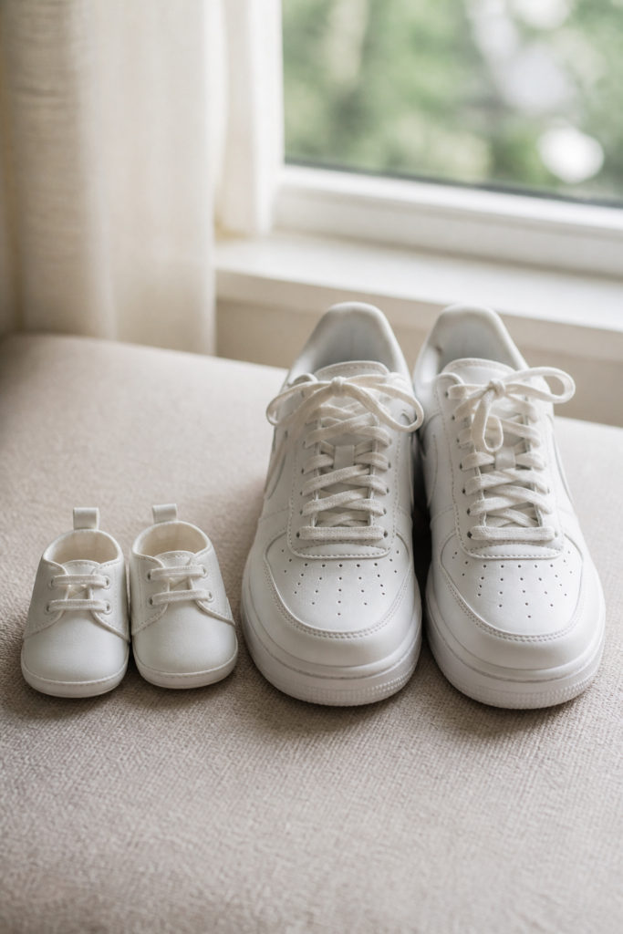 Pair of Baby Shoes Announcement