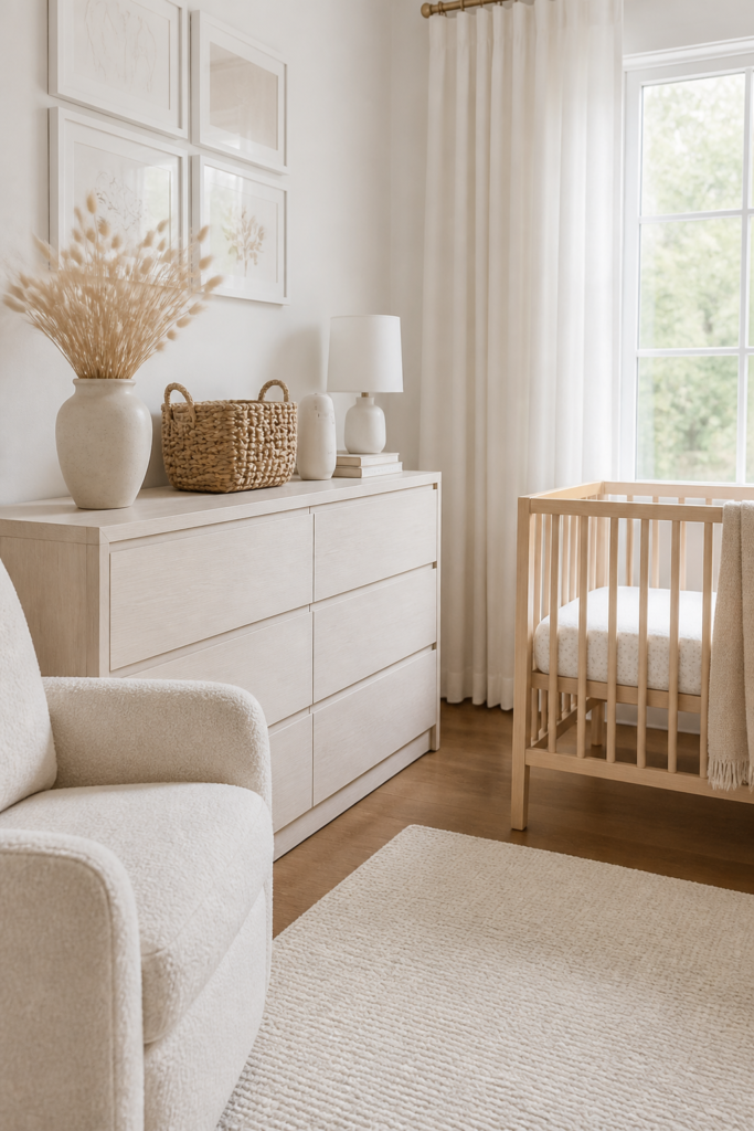Pair the MALM Dresser with Whites and Creams for a Neutral Palette