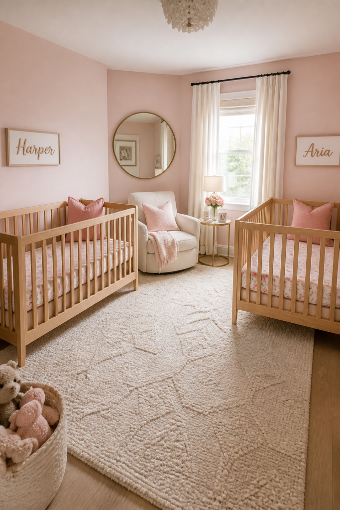 Pink Twin Nursery