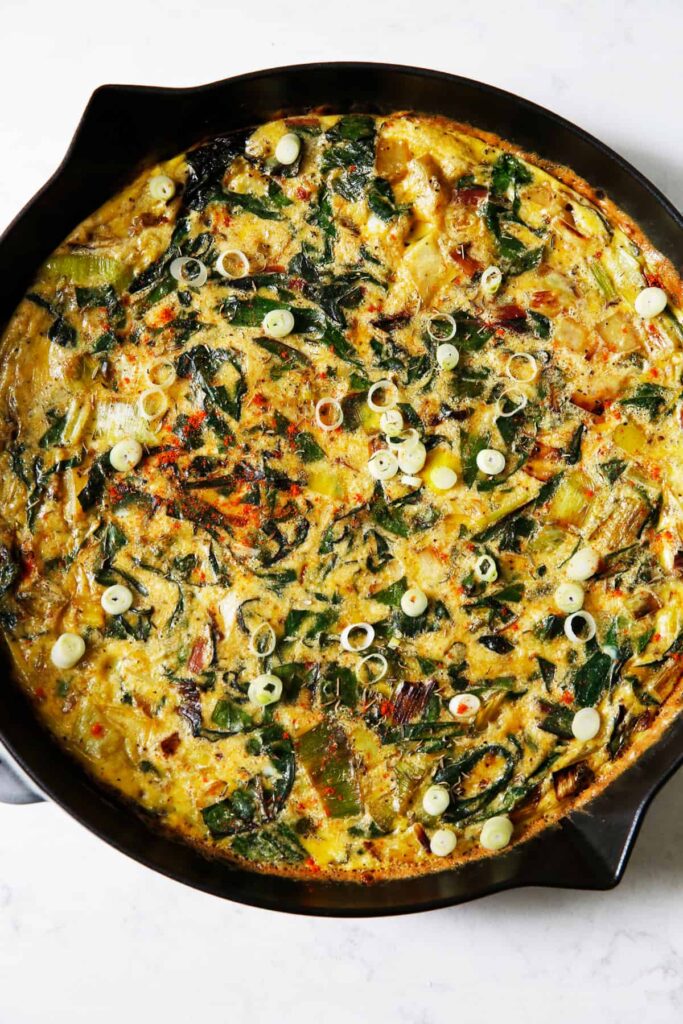 Potato-Leek-Chard-Frittata