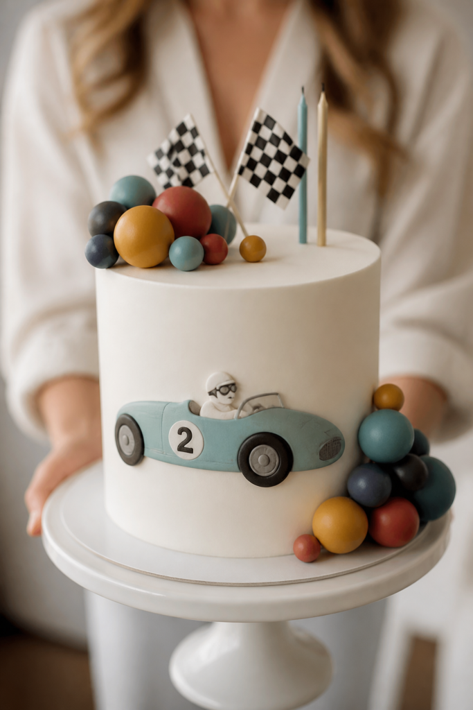 Red Race Car Two Fast Cake