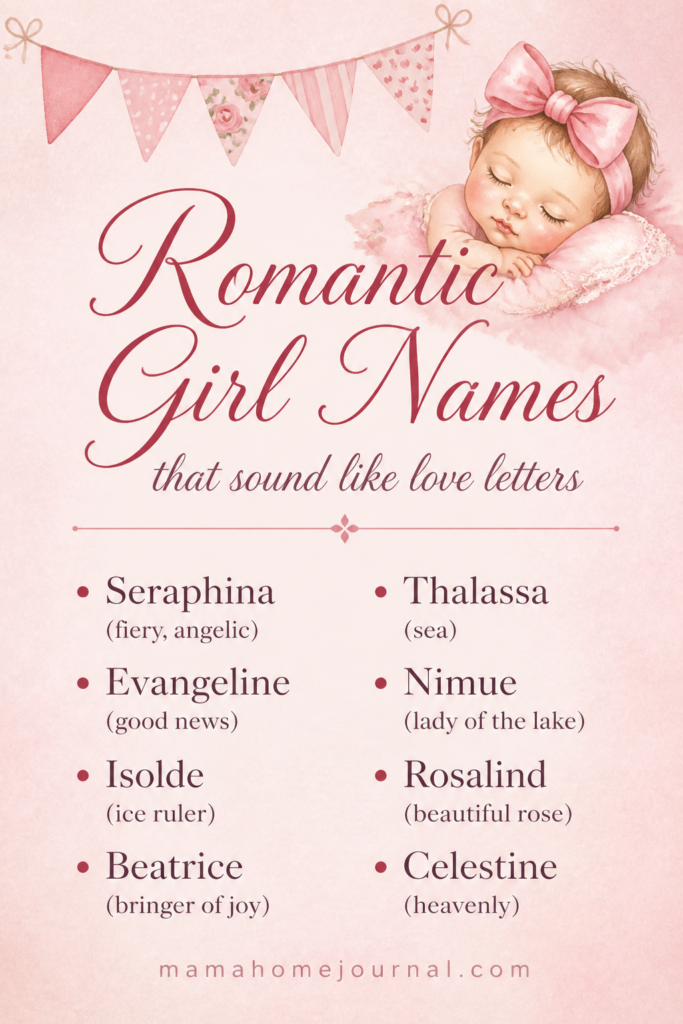 Romantic Girl Names + Their Meanings & Origin (2026)