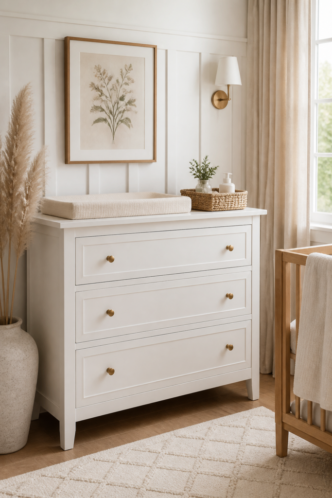 Shaker Style IKEA Dresser Hack Nursery