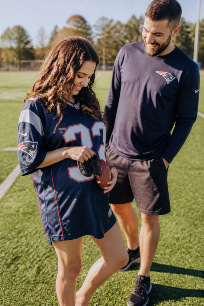 Sports-Themed Pregnancy Announcement Captions