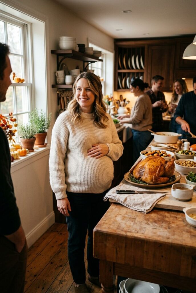 Thanksgiving Pregnancy Announcement Captions