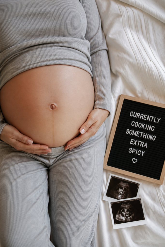 Third Trimester Funny Baby Bump Captions (Weeks 28–40)