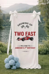 Two Fast Birthday Banner