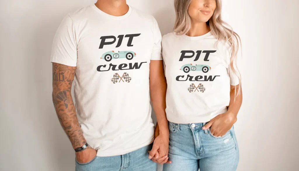 Two Fast Birthday Shirt Race Car Pit Crew Matching Family Tee