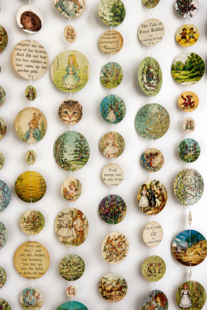 Vintage Book Garland