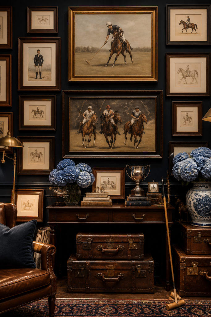Vintage Equestrian Art Wall