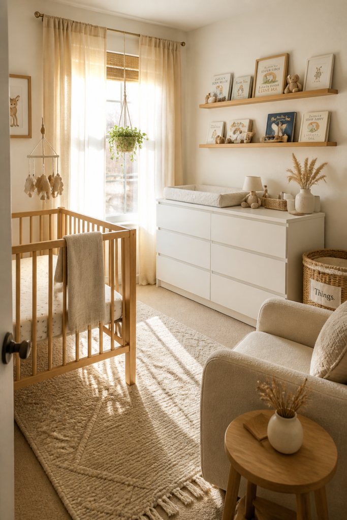 Warm Transitional IKEA Nursery