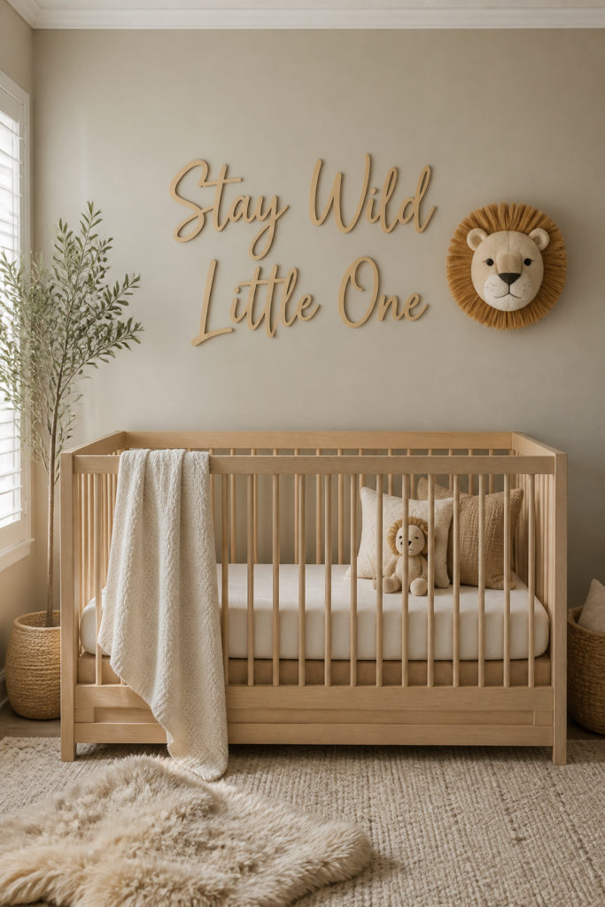 Where The Wild One Sleeps Safari Nursery