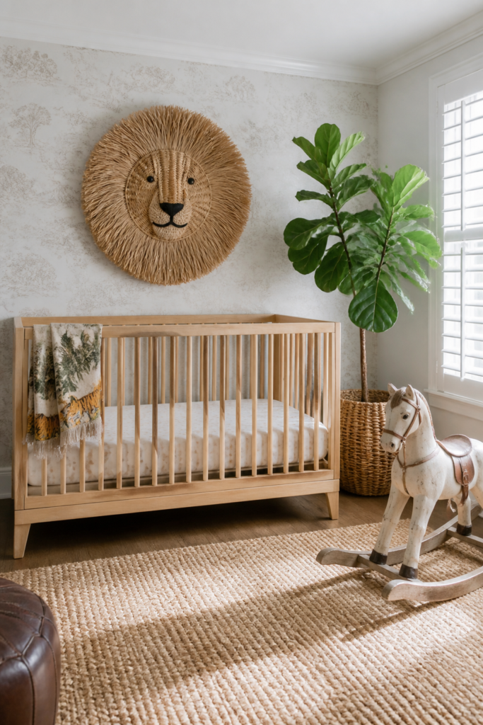 Whimsical and Bold Safari Nursery