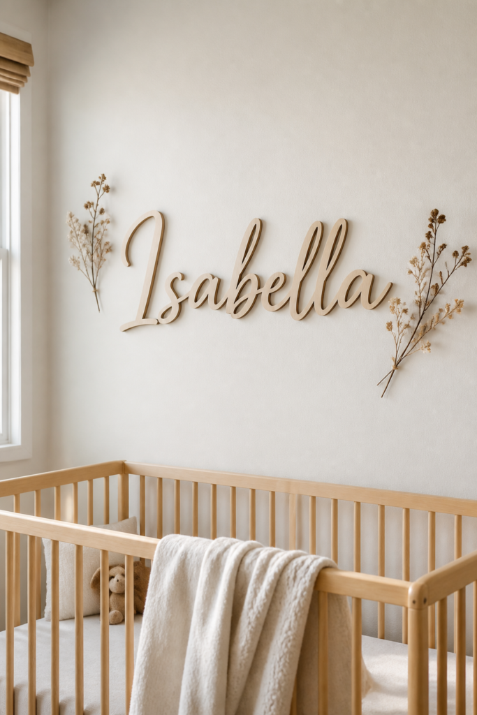 Wooden Name Sign