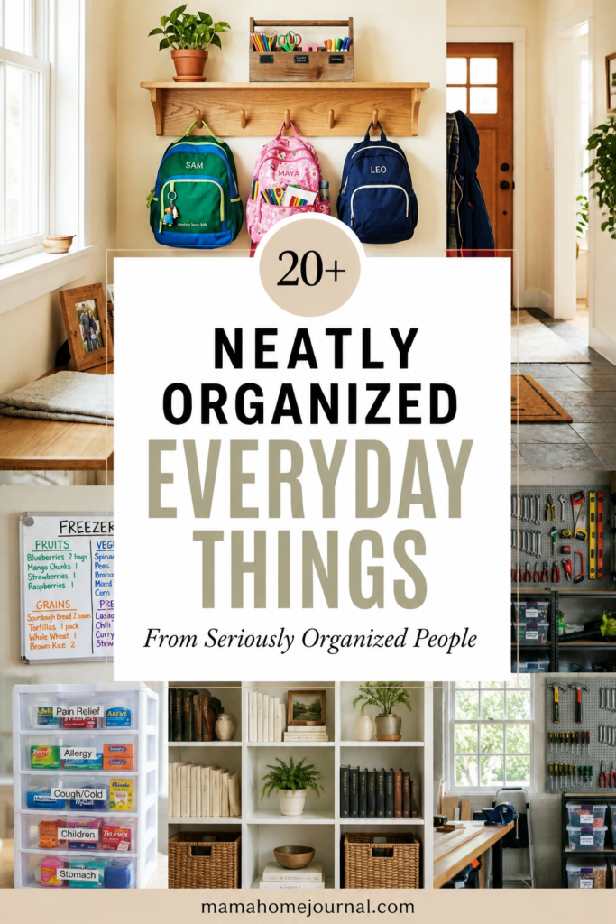 neatly organized everyday things