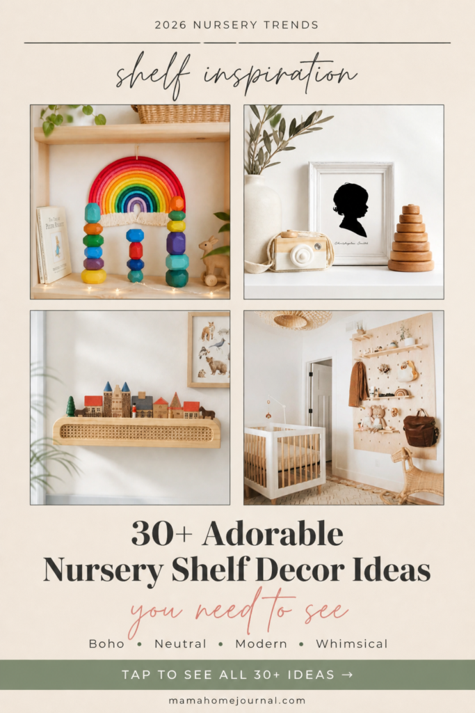 30+ Nursery Shelf Decor Ideas Every Mom Will Love