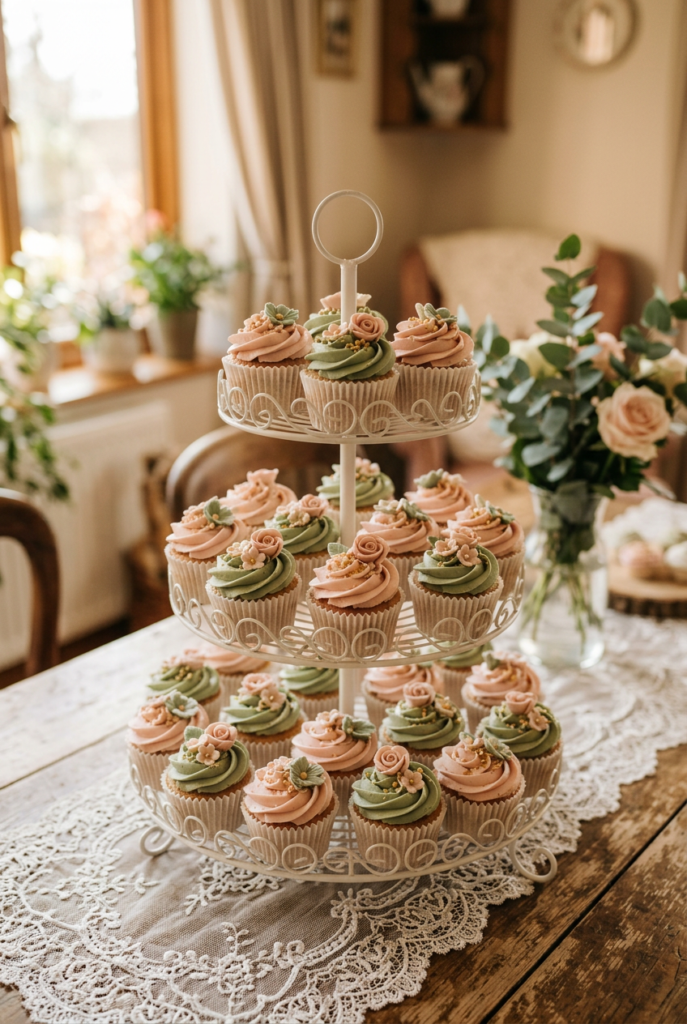 A Beautiful Cupcake Tower