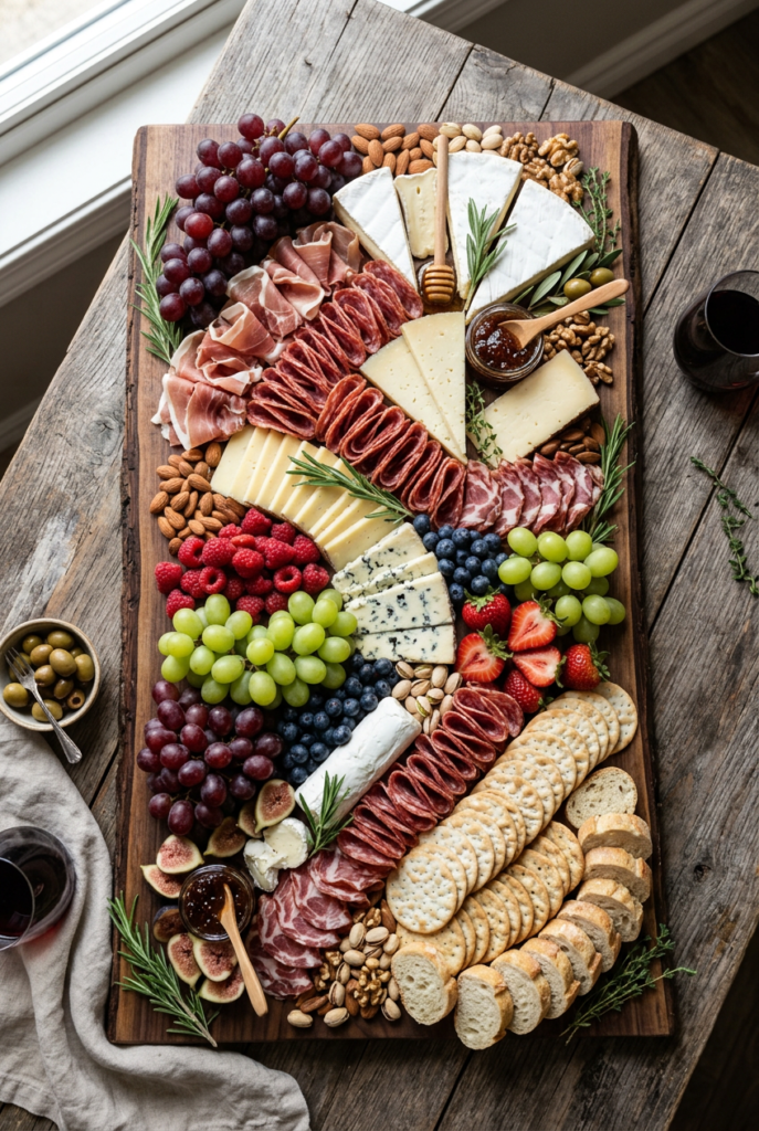 Beautiful Charcuterie and Grazing Board