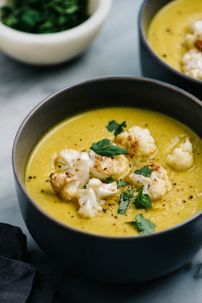 Creamy Curried Cauliflower Soup