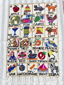 Embroidered Alphabet Poster