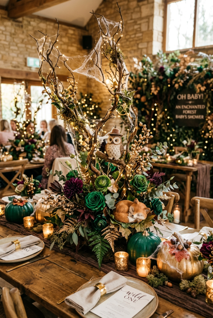 Enchanted Forest Halloween Baby Shower