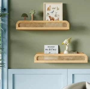 Etsy Rattan Wall Shelf