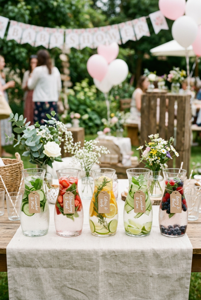 Floral Infused Water Station