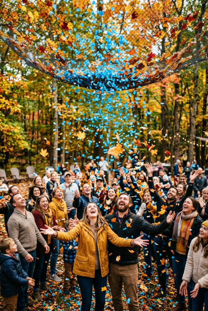 Giant Confetti Drop Reveal