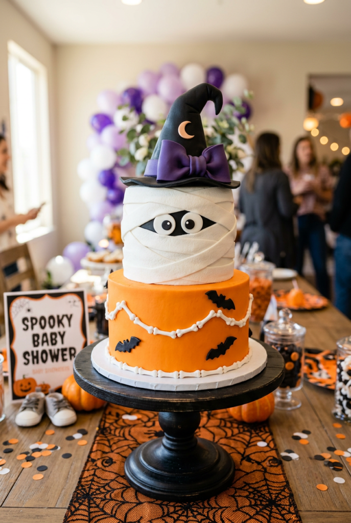 Halloween Baby Shower Cake