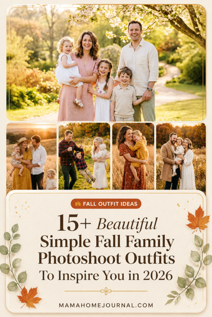 How to Coordinate Fall Family Photoshoot Outfits
