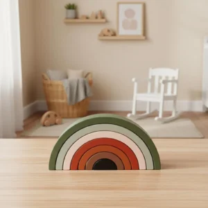 Natural Wood Stacking Rainbow