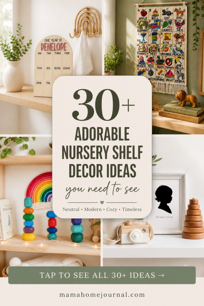 Neutral Nursery Shelf Decor Ideas That Look Expensive