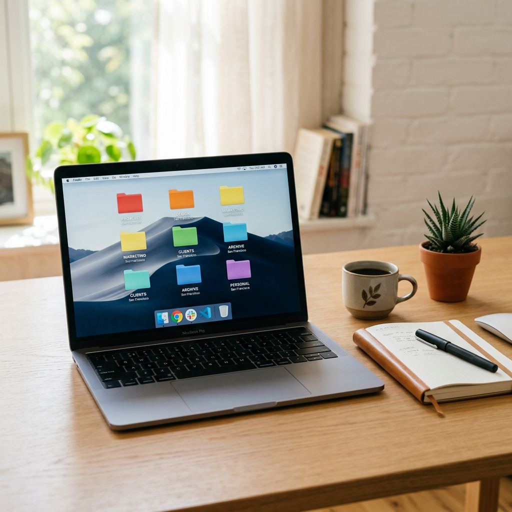 Organized Digital Space and Computer Desktop