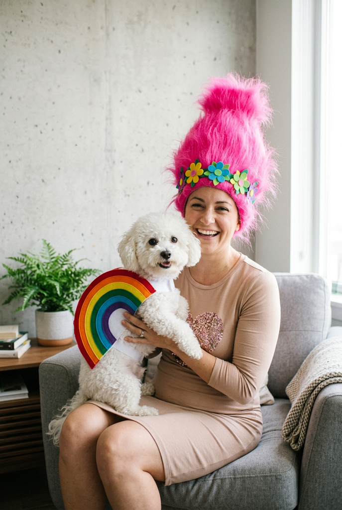 Rainbow Troll Family Costume