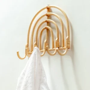 Rattan Rainbow Wall Hooks