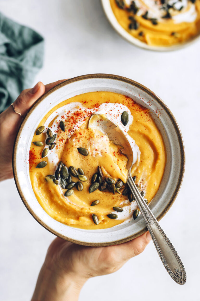 Slow Cooker Sweet Potato and Red Lentil Soup