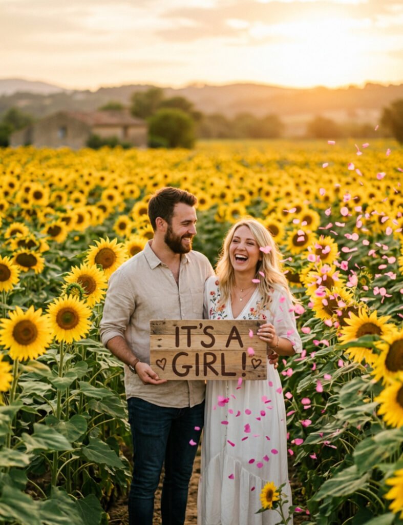 Sunflower Field Gender Reveal