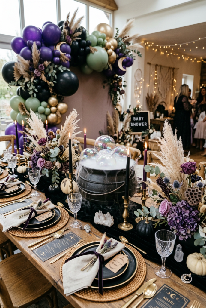 Witchy Boho Halloween Baby Shower
