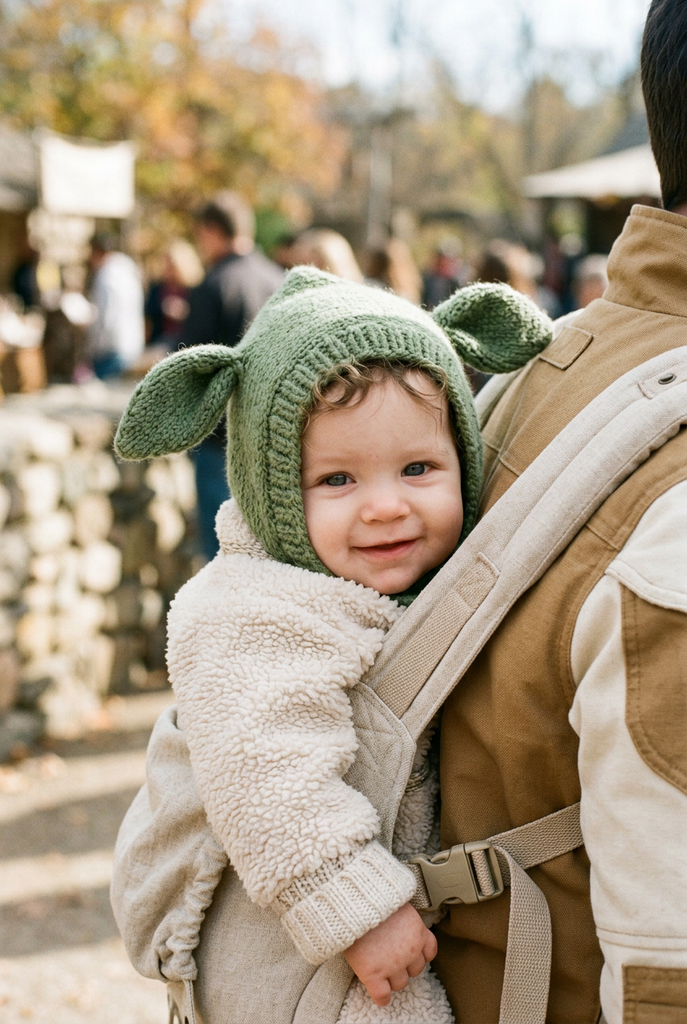Baby Yoda and the Mandalorian