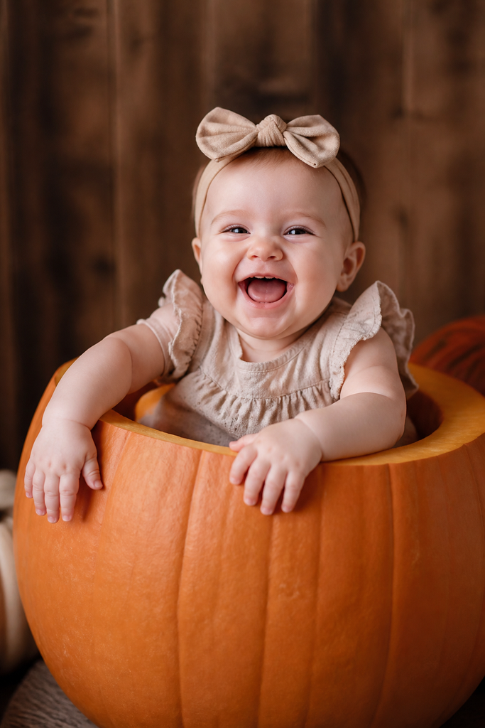 Baby in a Pumpkin Photo