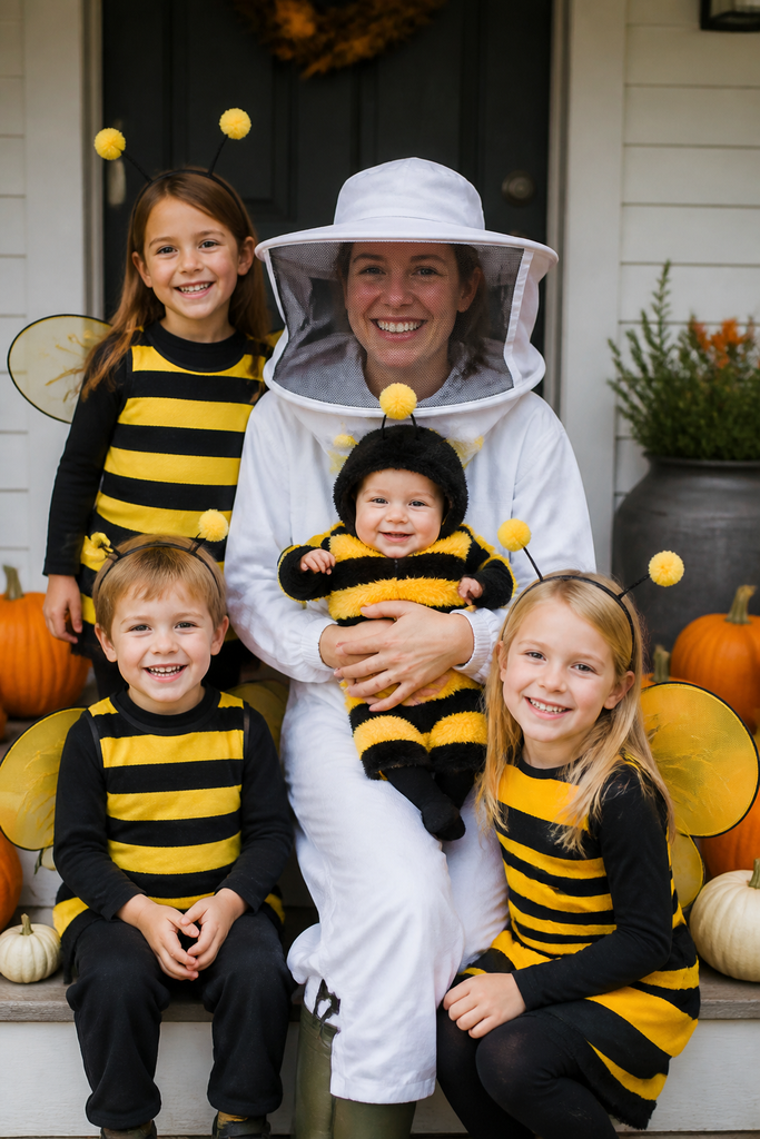 Bee Family and Beekeeper