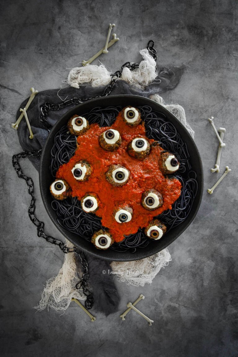 Black Halloween Pasta